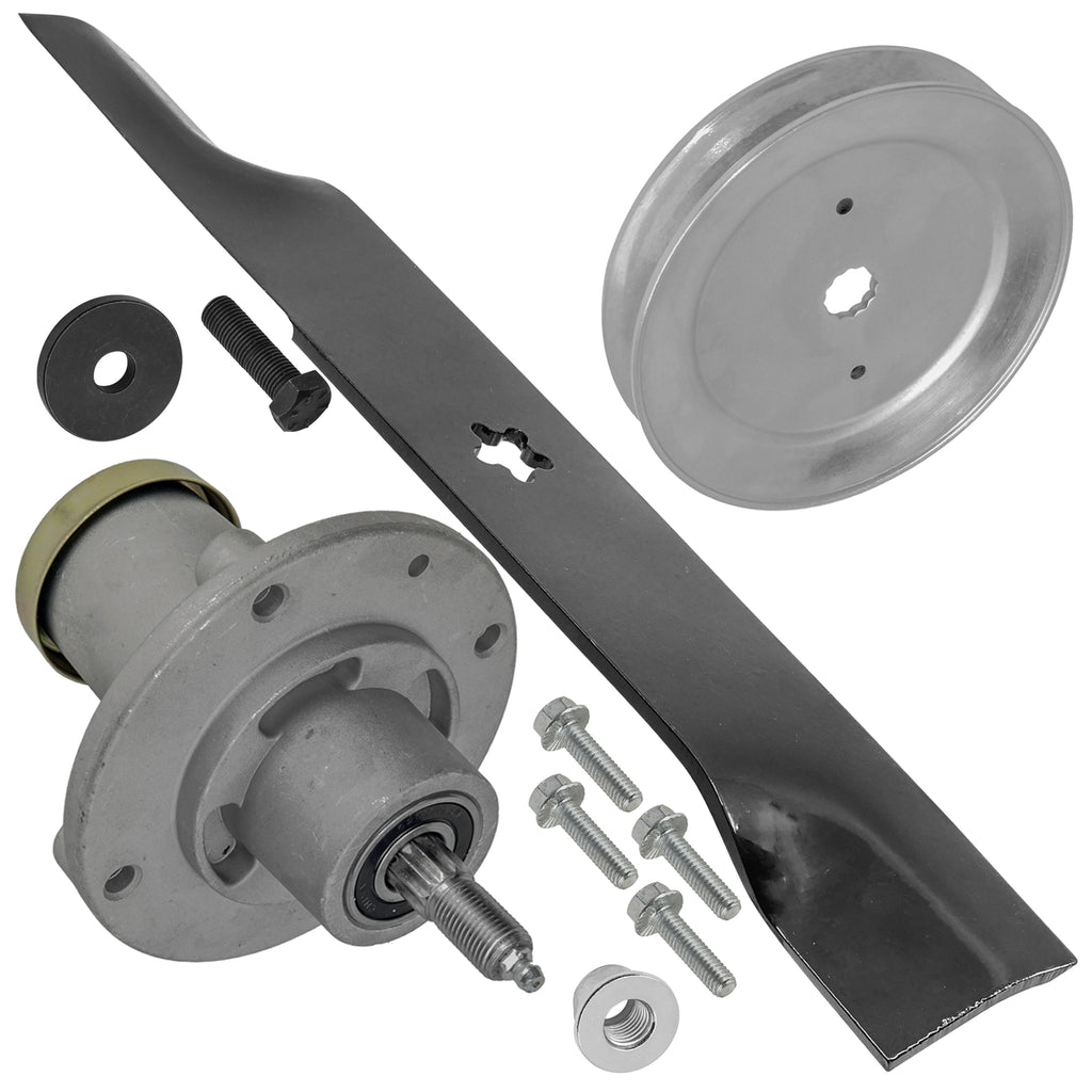 Deck Spindle with Pulley and Blade for Husqvarna Dixon 48 Inch (2005–2015)