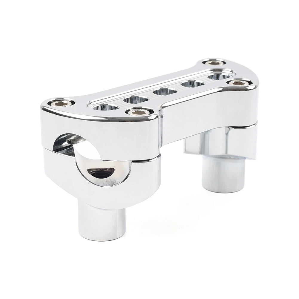 Handlebar Riser Top Chrome Mount for Harley Sportster Softail Dyna Road King