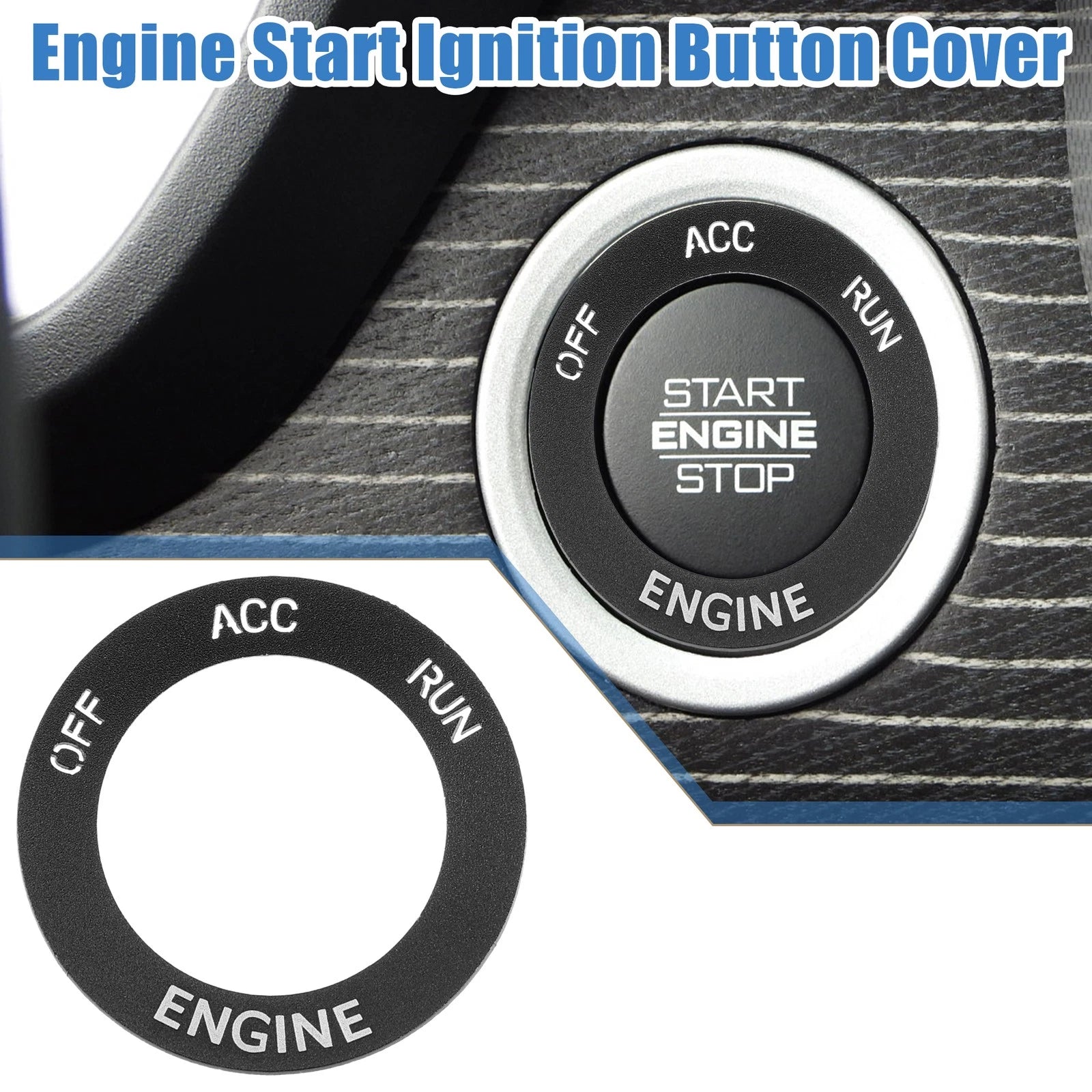 Engine Start Button Sticker Replacement for Dodge Charger Challenger (2015–2021)