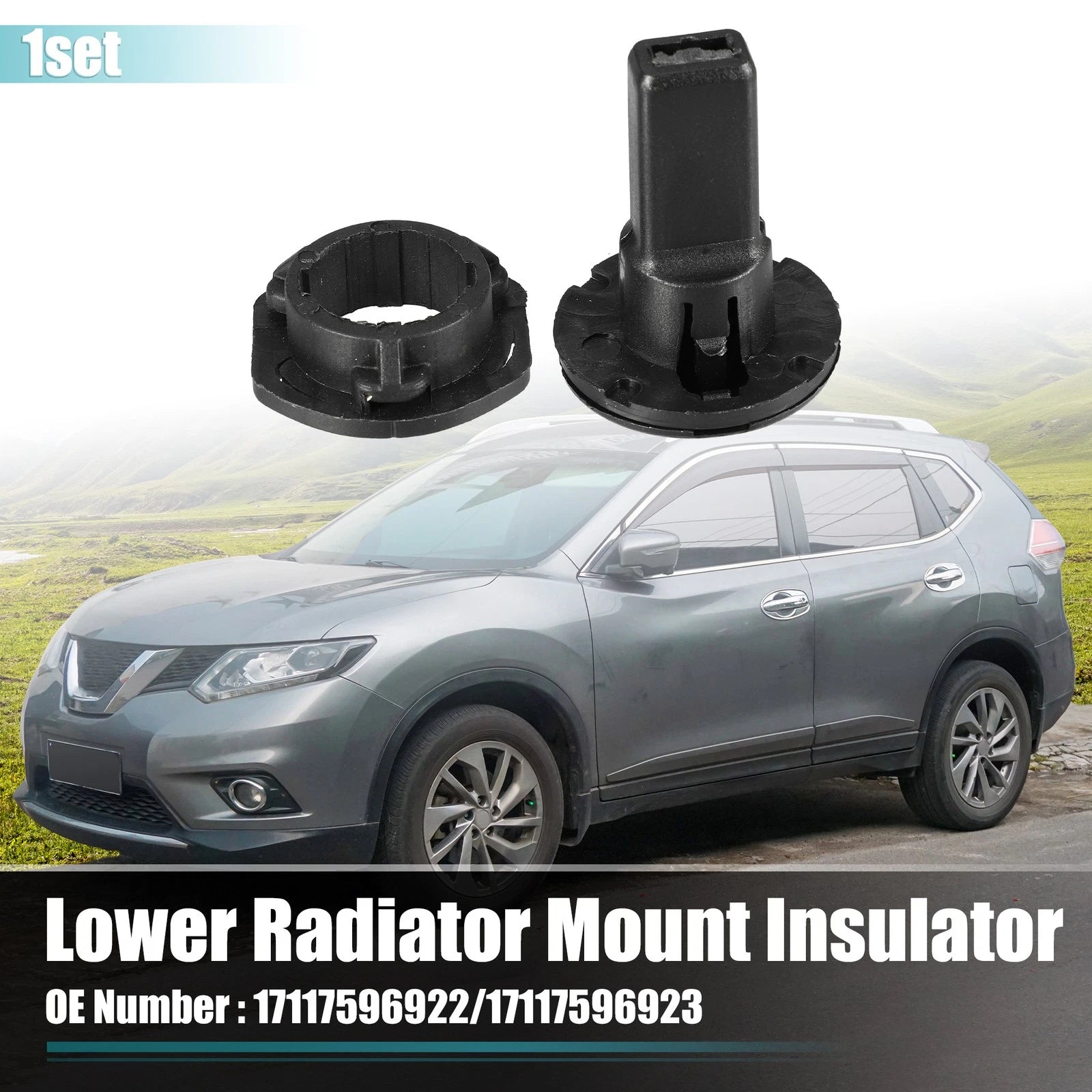 Upper Radiator Mount Bushing Set with Support Sleeve for BMW 228i (2014–2021)