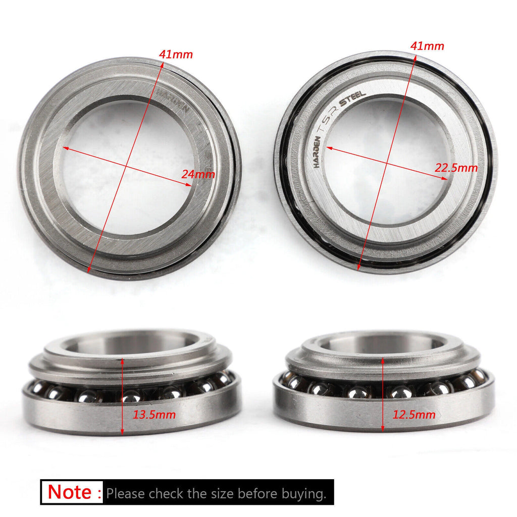Steering Stem Bearing Seal Kit for Honda CRF50F CMX250 CB175K7 CB250 (2004–2023)