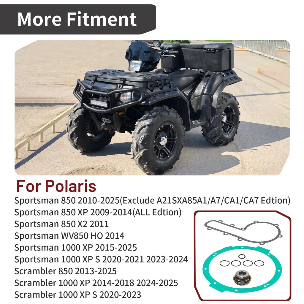Water Pump Seal & Gasket Rebuild Kit for Polaris Sportsman Scrambler 850 1000 XP (2015–2023)