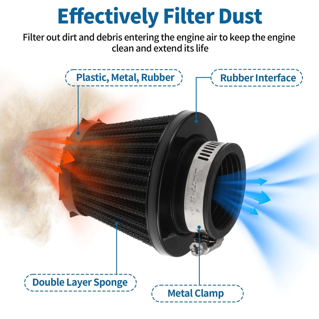 Air Filter for Universal Motorcycle (38 mm)