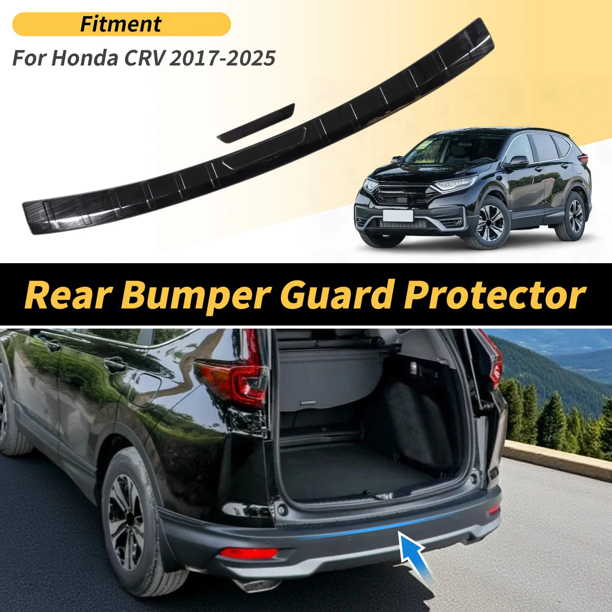 Rear Bumper Topper Replacement for Honda CRV (2017–2025)
