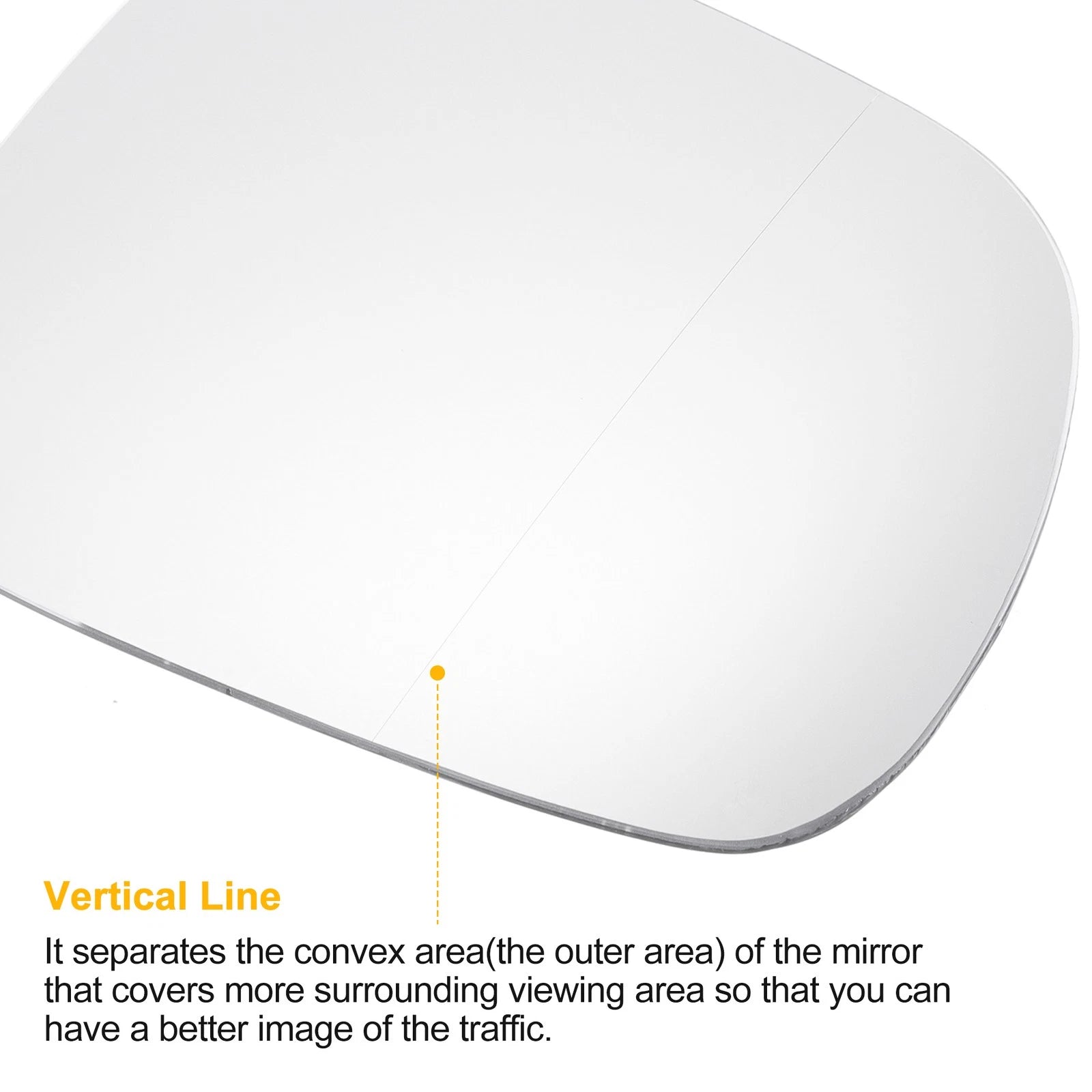 Right Side Heated White Mirror Glass for Audi Q5 (2008–2016)