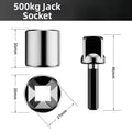 Socket Wrench Adapter Set for Vehicle and Tire Repairs (2X)