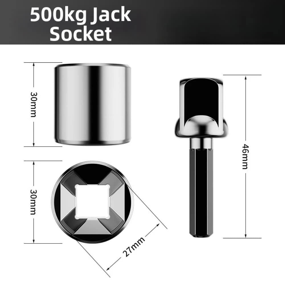 Socket Wrench Adapter Set for Vehicle and Tire Repairs (2X)