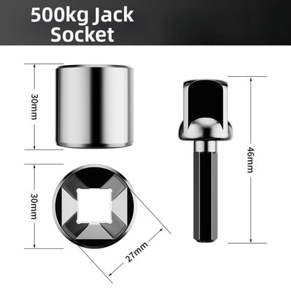 Socket Wrench Adapter Set for Vehicle and Tire Repairs (2X)