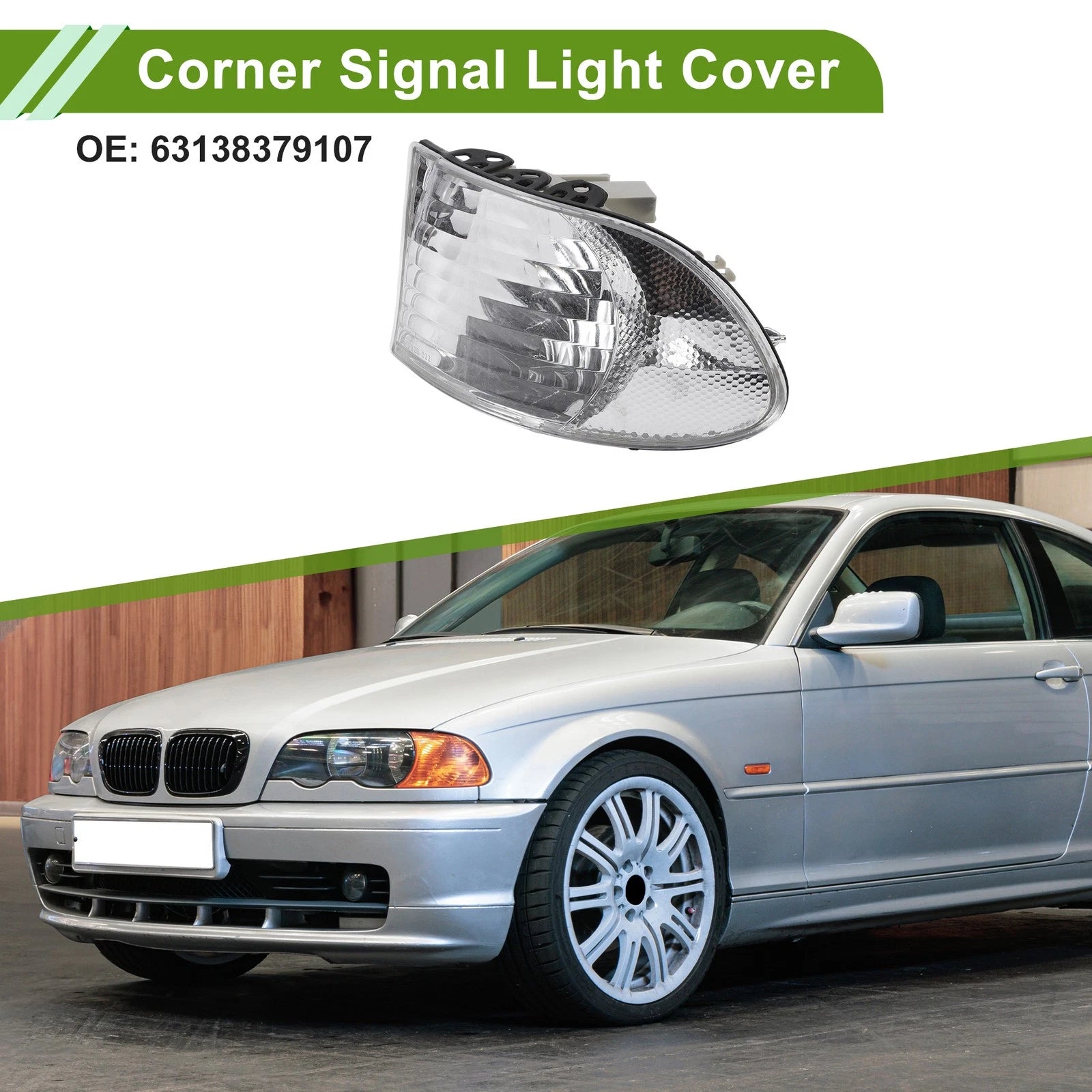 Left Corner Signal Light Cover Replacement for BMW 7 Series (1999–2001)