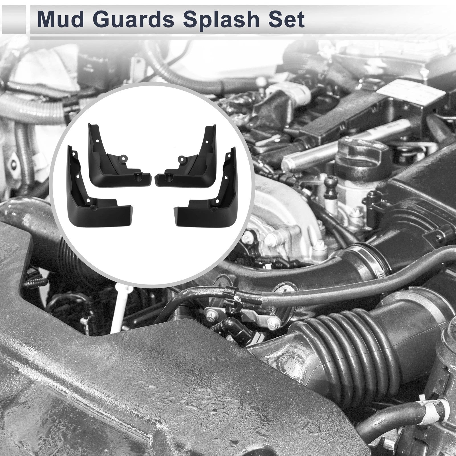Mud Flaps Splash Guards 1 Set for Audi A8L (2022–2023)