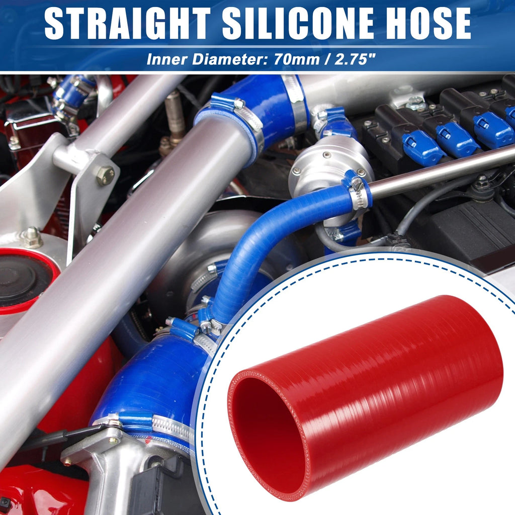 2.75" ID 6" Length Silicone Reducer Hose for Intercooler (Universal)