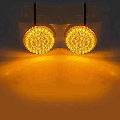 Yellow 1156 Turn Signal Light Inserts Blinker For Harley-Davidson HD Road King