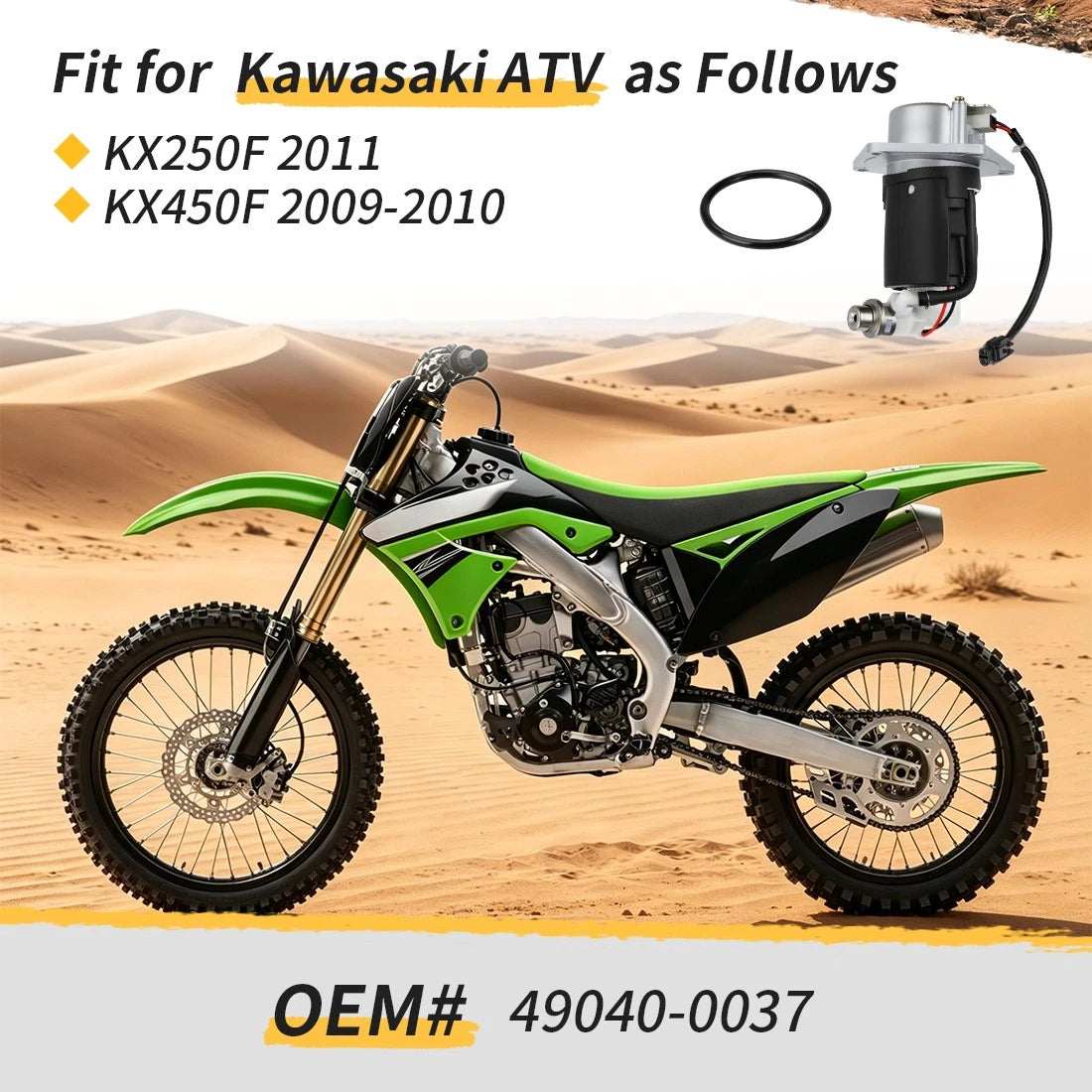 Fuel Pump Assembly for Kawasaki KX 450F 250F (2009–2011) 49040-0037