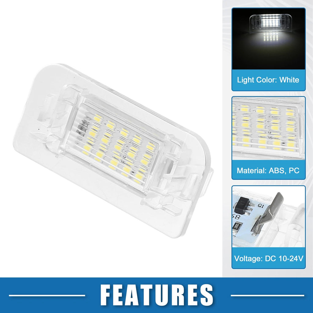 2 Pcs LED License Plate Light Replacement for Mercedes-Benz B-Class W246 (2012–2018)