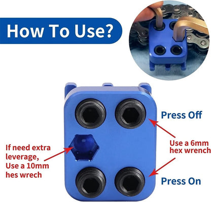 Master Link Chain Press Tool For 520 525 530 Side Panel Motorcycle ATV 08-0675