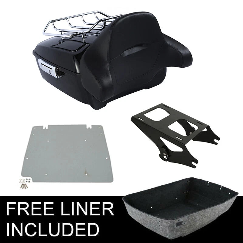 Trunk Backrest Rack Mount for Harley Touring Road King Glide (2014–2026)