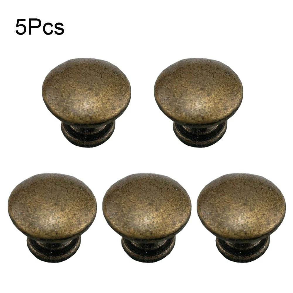5Pcs Antique Drawer Cabinet Door Knob Pulls