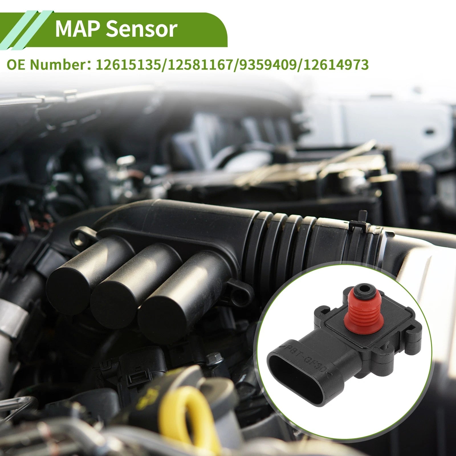 MAP Sensor for Buick Century (2000–2005) No.12615135
