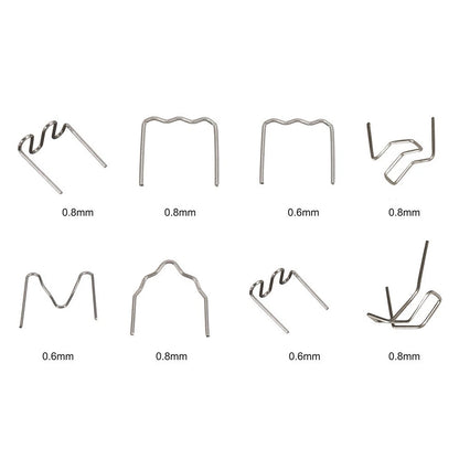 800x Pre-Cut Hot Staples for Car Bumper Plastic Welding Repair Kit
