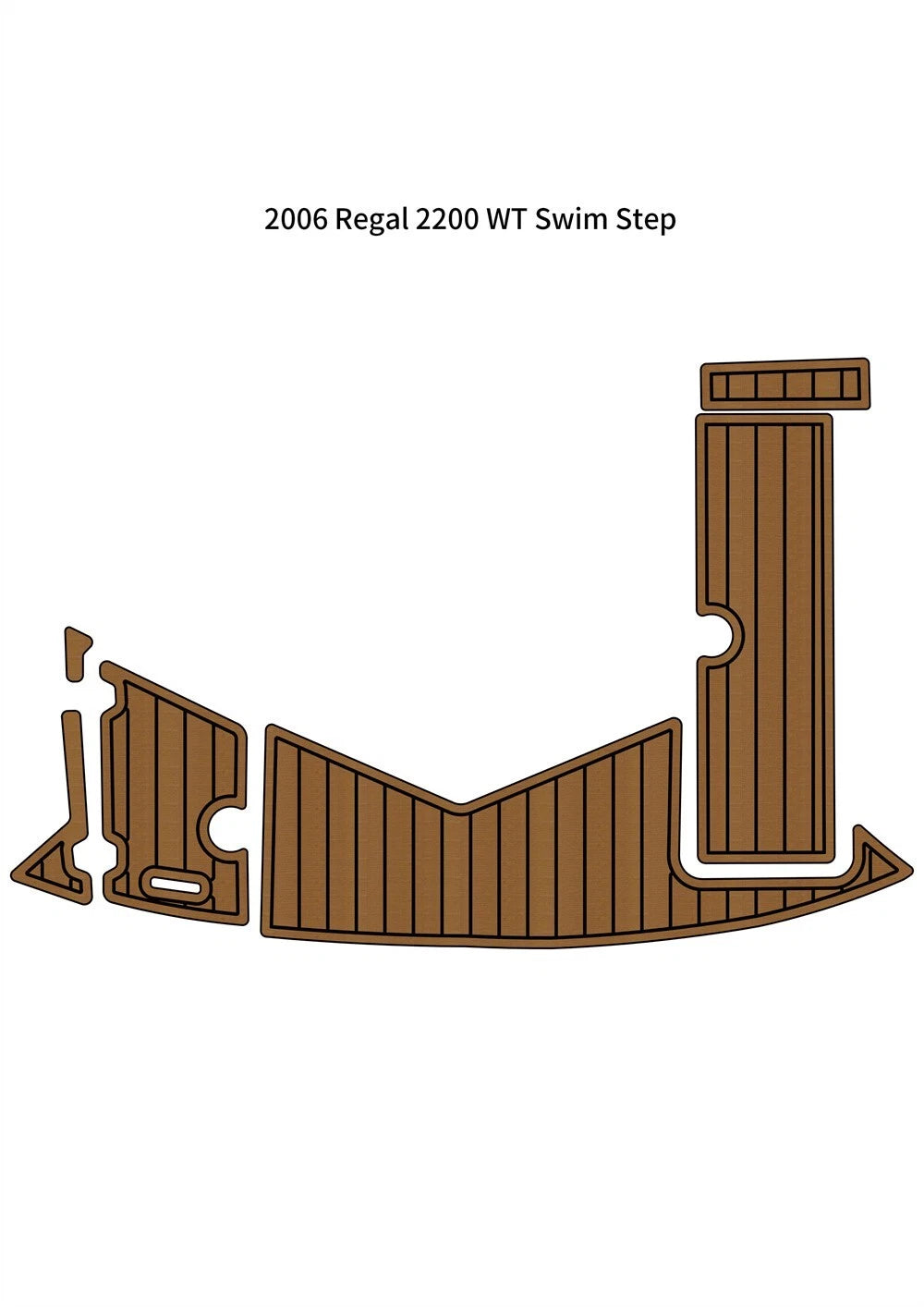 EVA Foam Swim Platform Step Pad for Regal 2200 WT (2006)