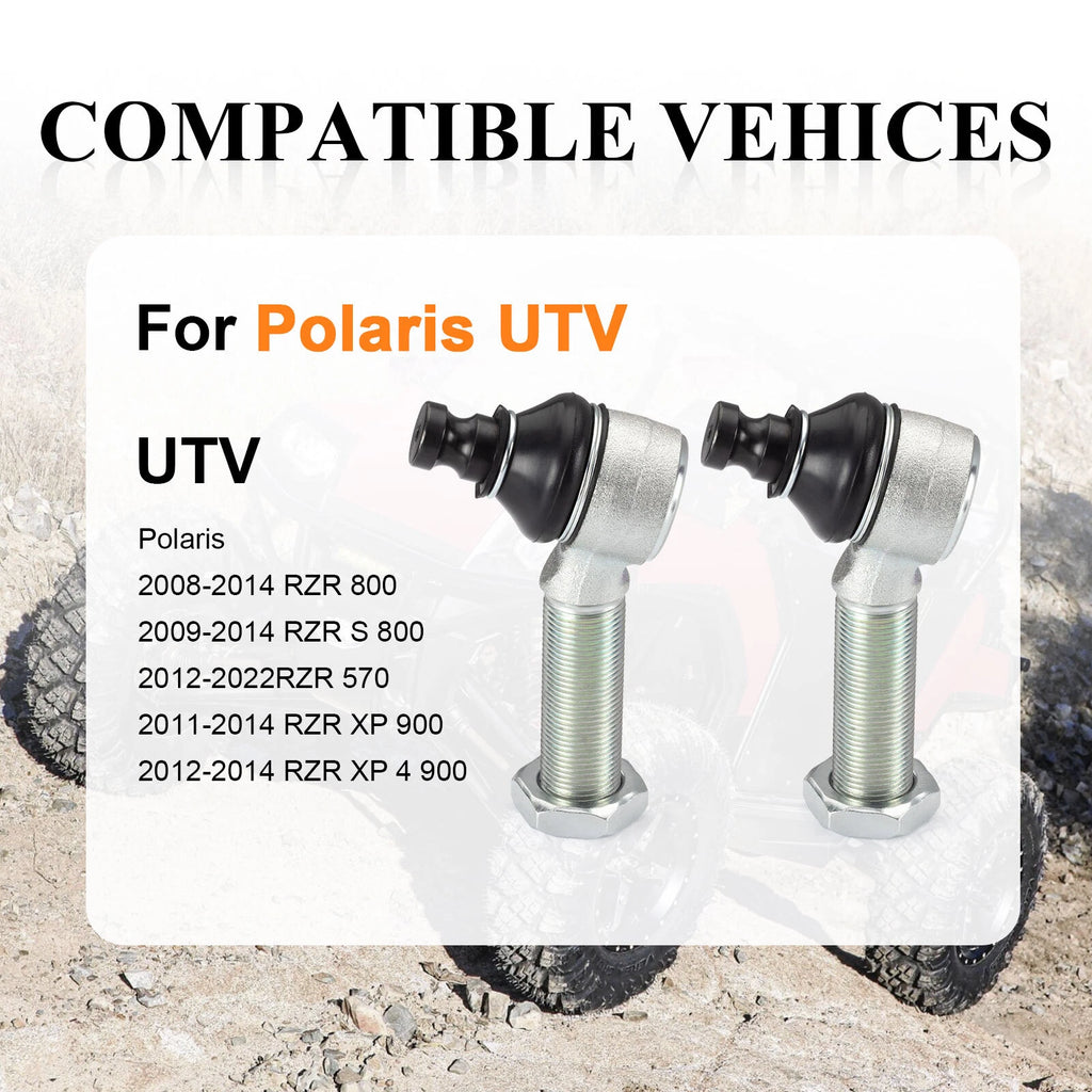 Set of 2 Adjustable Ball Joints for Polaris RZR 570/800/S 800/XP 900/XP 4 900