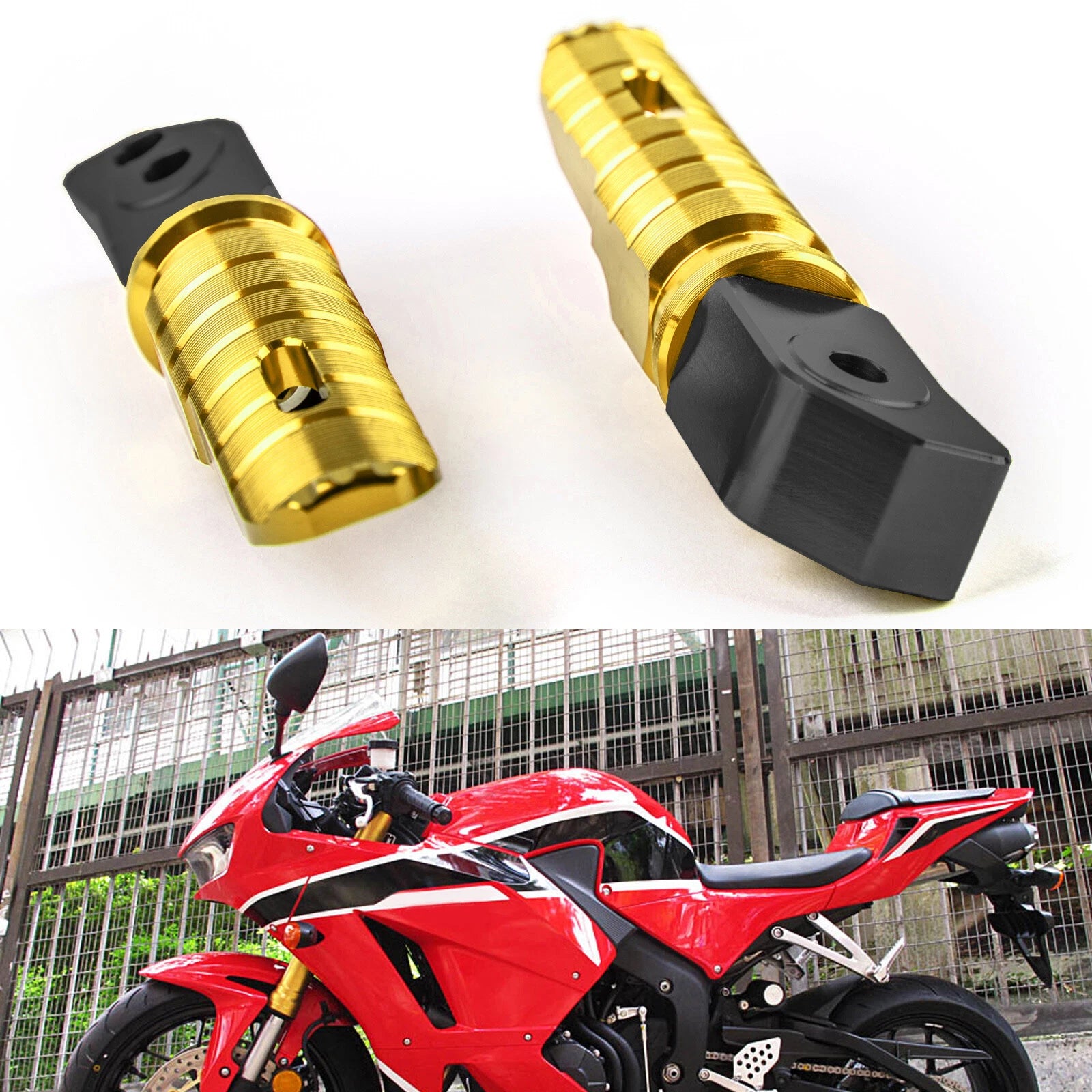 Rear Footrests Foot Pegs for Honda CBR250RR CBR600RR CBR1000RR CB1100 CBR900 (T9)