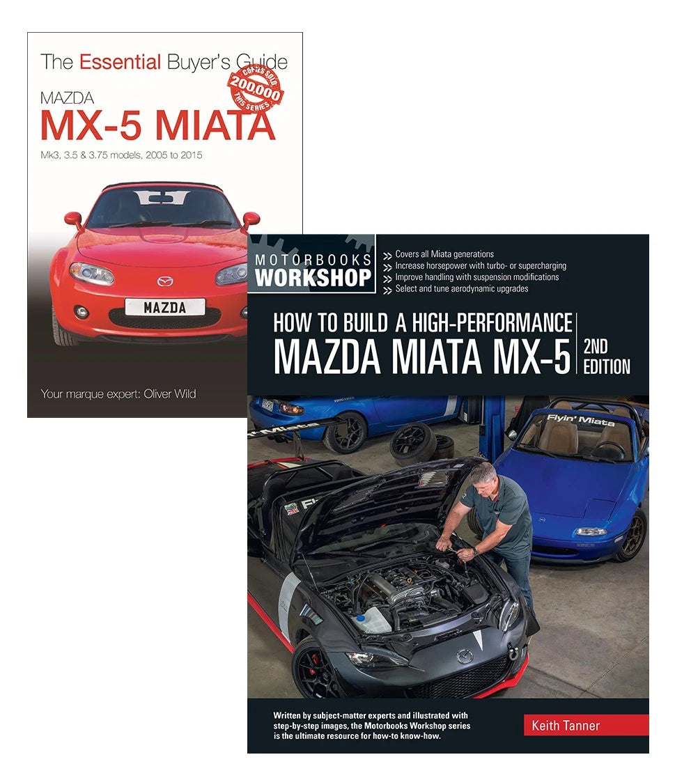 2-Book Set: How to Build High-Performance Mazda Miata MX-5 Mk3 Guide