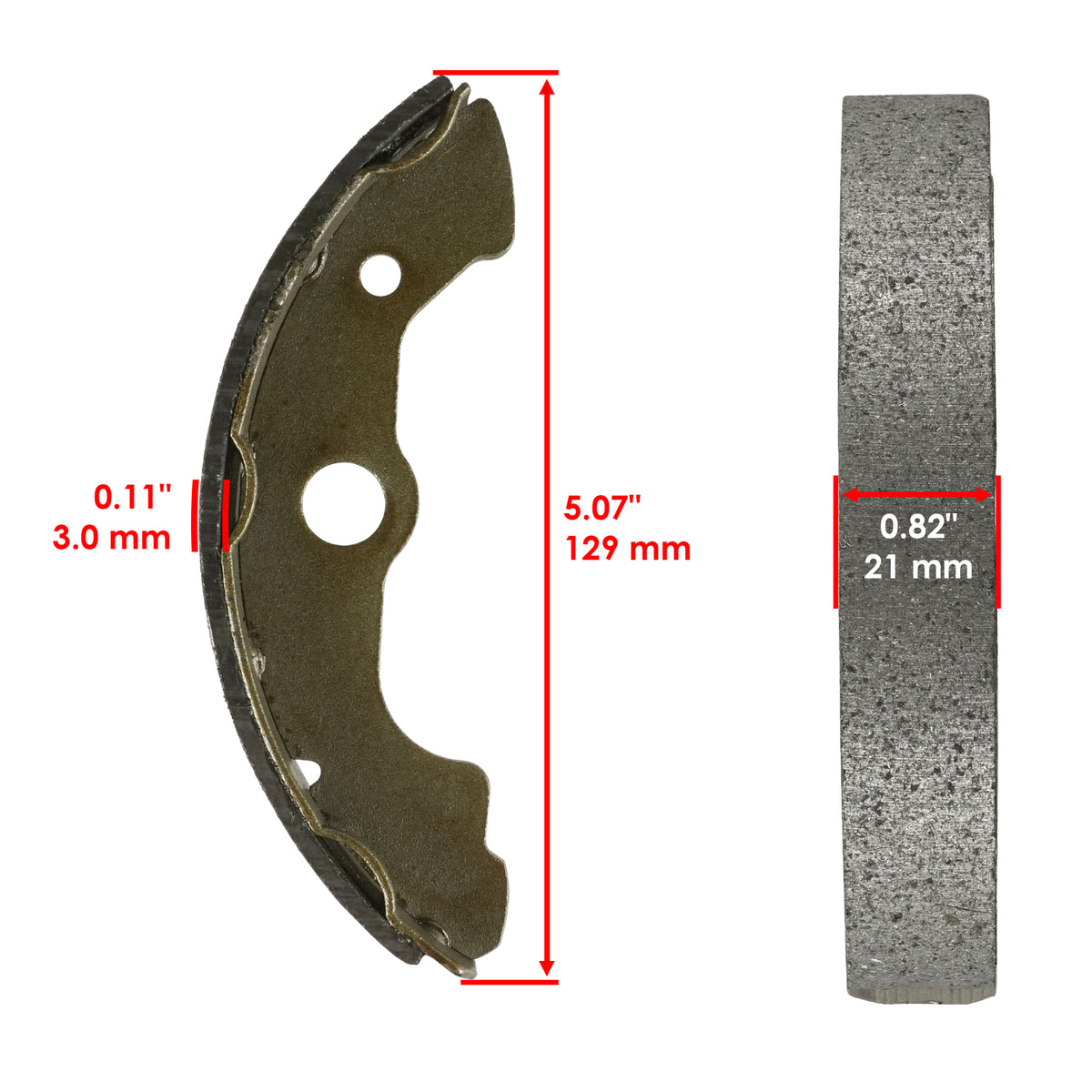 Front and Rear Brake Shoes for Honda TRX450ES TRX450FE FourTrax (2005–2006)