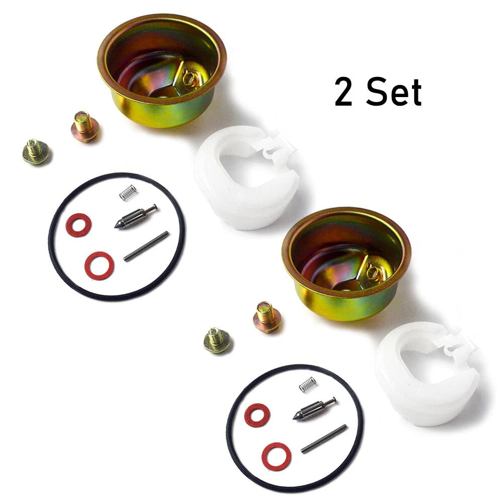 2 Set Carburetor Needle Bowl Float Gasket Assembly for Honda GX270 GX340 GX390