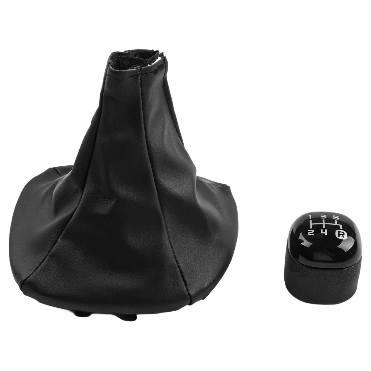 Gearshift Knob and Leather Boot Set for Fiat Panda (2012)