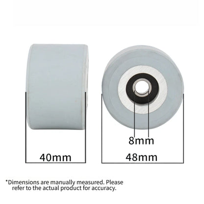 Thickened Rubber Press Wheel 48x40x8mm for Woodworking Edge Banding