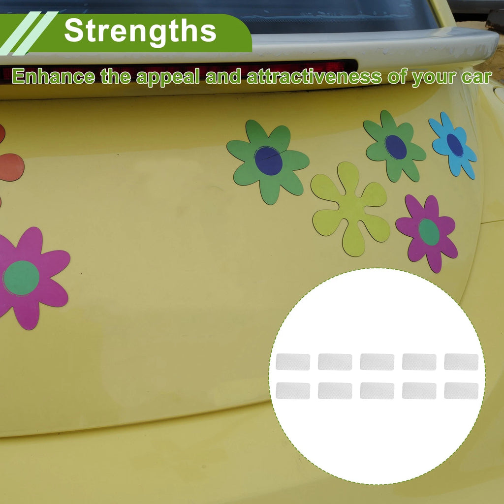 Set of 10 Reflective Bumper Decals for Universal Use