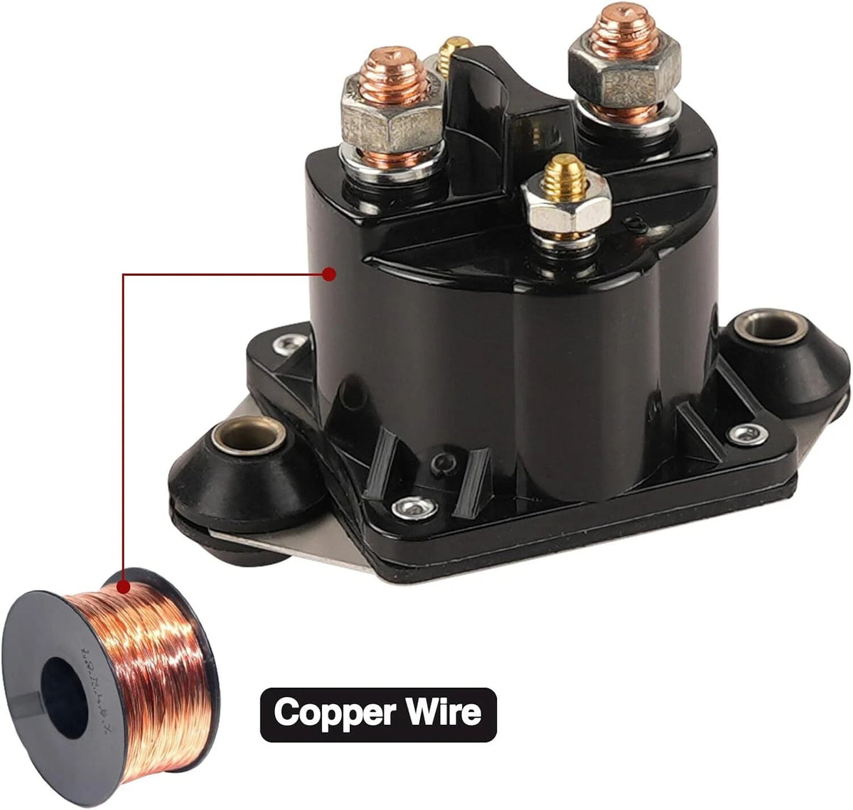 Starter Solenoid for Mercury Marine Force 40 50 75 90 120 (1996–1999)