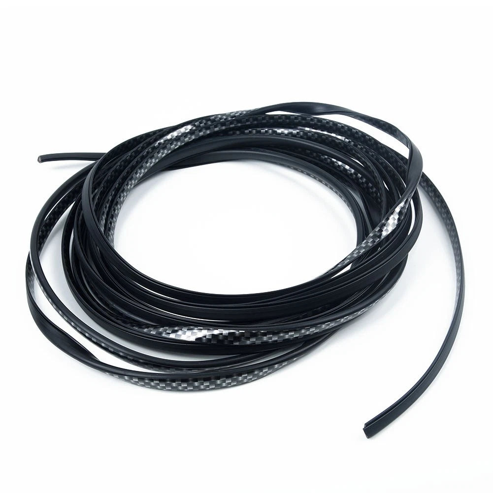 Carbon Fiber Door Edge Guard Trim Molding Seal Protector for