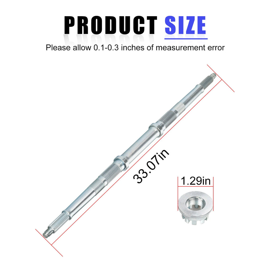 Rear Axle Shaft w/ Wheel Nuts Pins for Honda FourTrax 300 TRX300FW (1993–2000)
