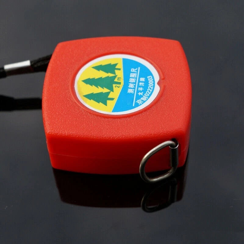 2M Small Red Retractable Measuring Tape Measure Hand Tool