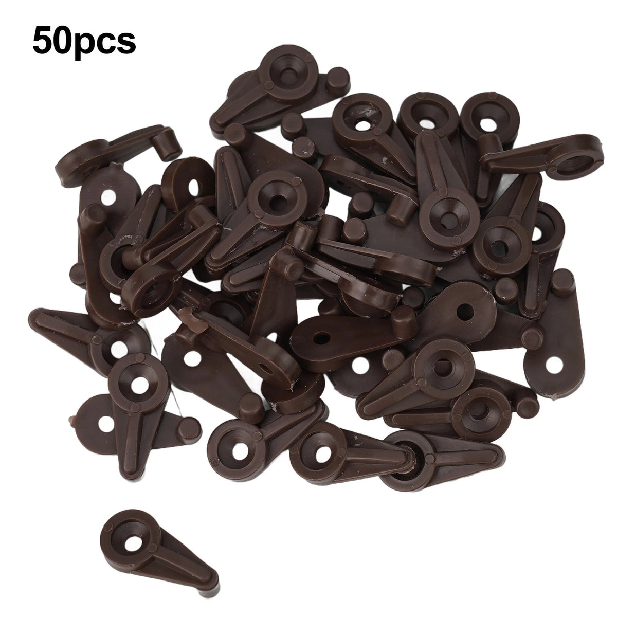 50PCS Plastic Glass Door Retainer Clips Kit for 4mm Clamps
