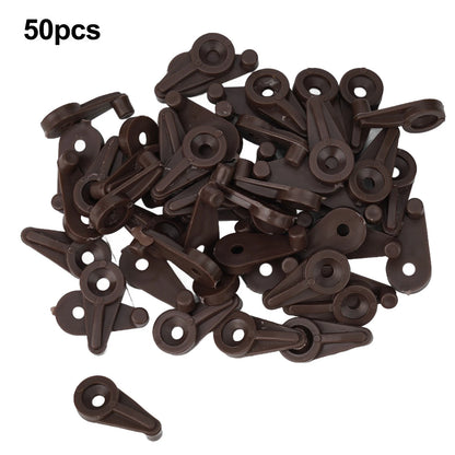 50PCS Plastic Glass Door Retainer Clips Kit for 4mm Clamps