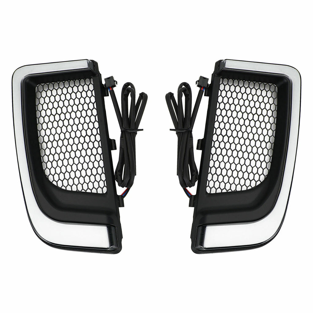 Tracer LED Lower Fairing Grills Lights for Electra FLH/T Road Glide (N/A)