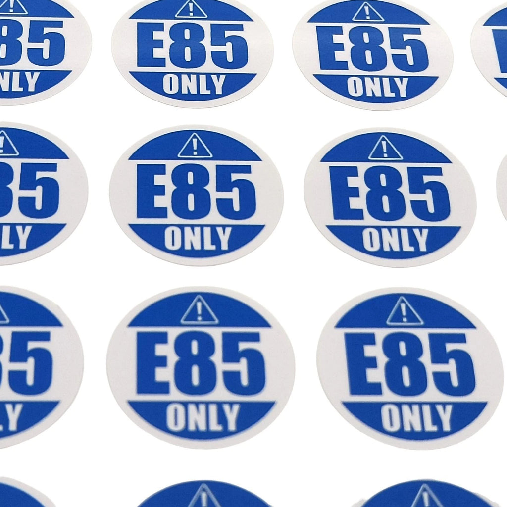 42 Pack Ethanol E85 Only Labels 1" Round Stickers for Fuel Caps