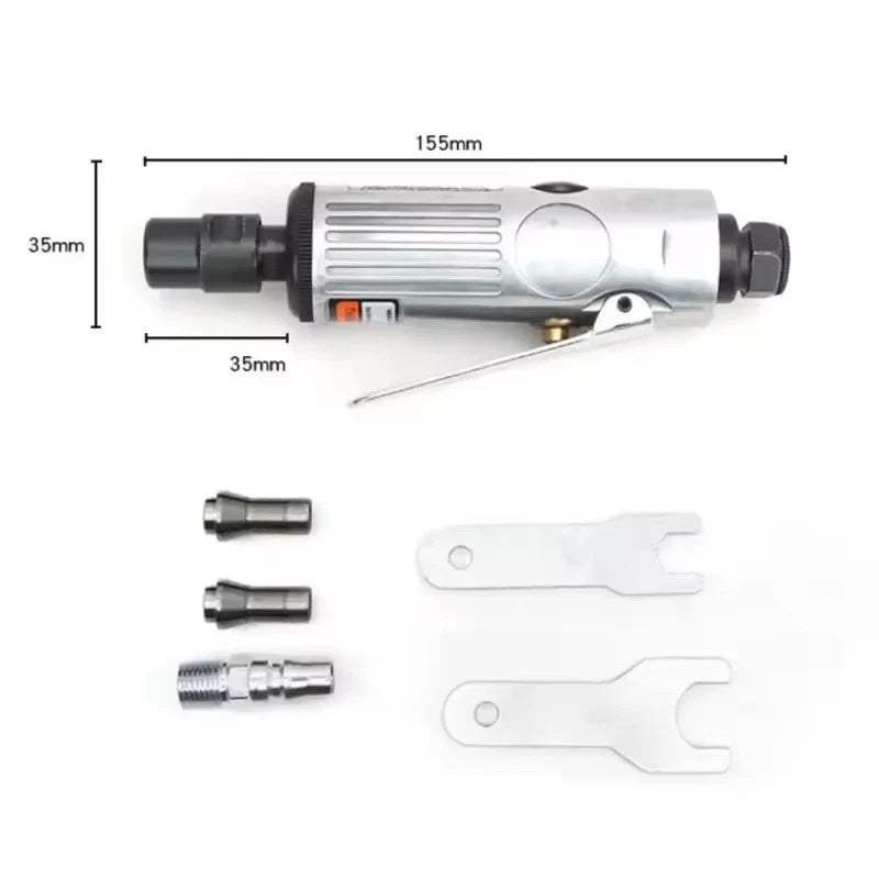 Pneumatic Mini Grinder with 11mm Air Inlet Thread (No Specific Years)