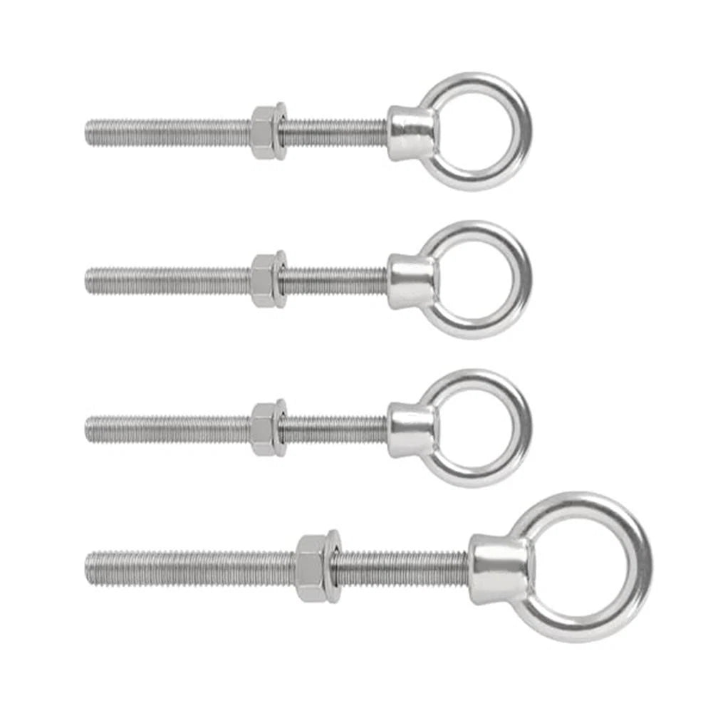 Set of 4 M12 x 120mm Eye Bolt Screws for Hoisting Rigging