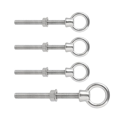 Set of 4 M12 x 120mm Eye Bolt Screws for Hoisting Rigging