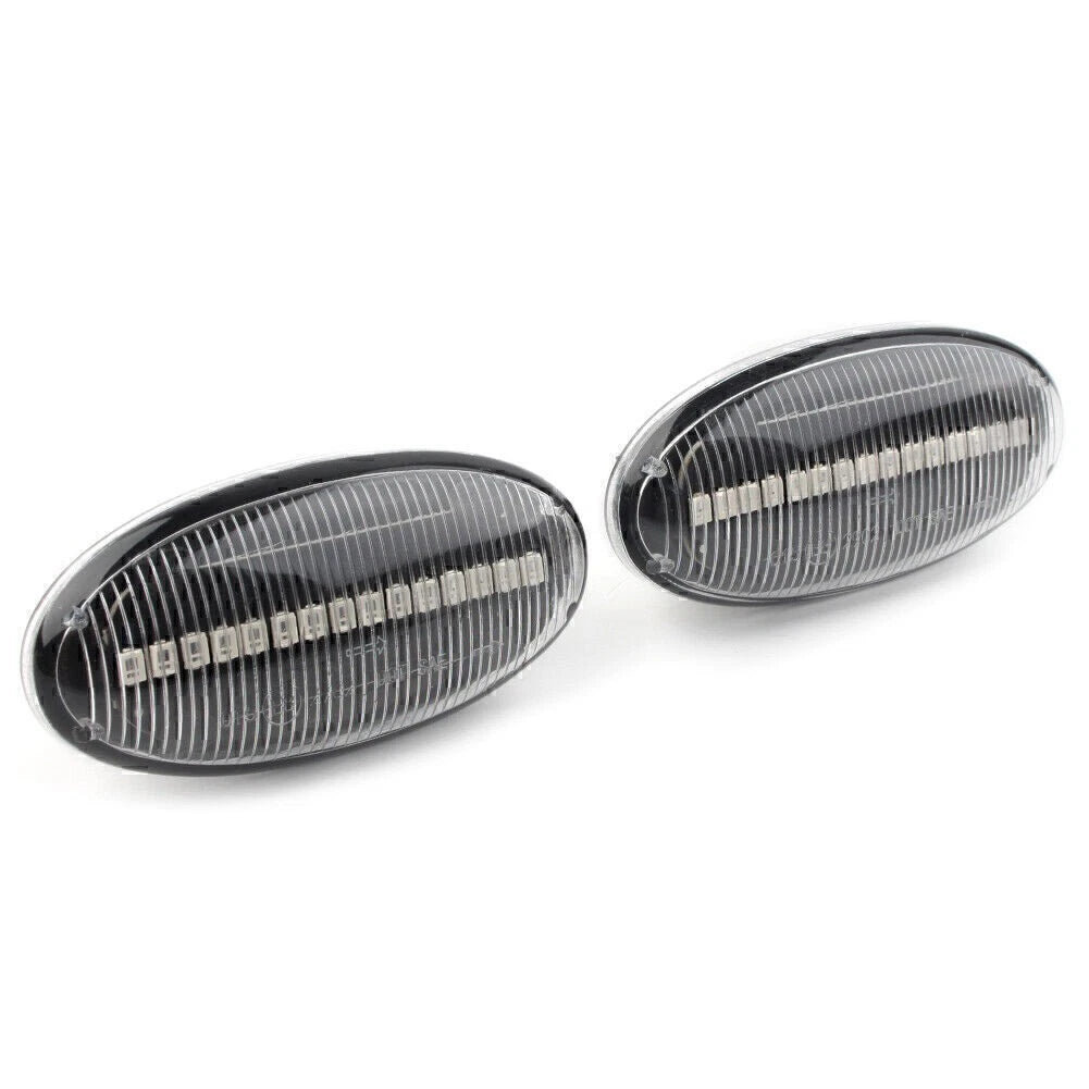 Clear LED Side Marker Turn Sequential Blinker Amber Light For Mazda 2 3 5 MPV