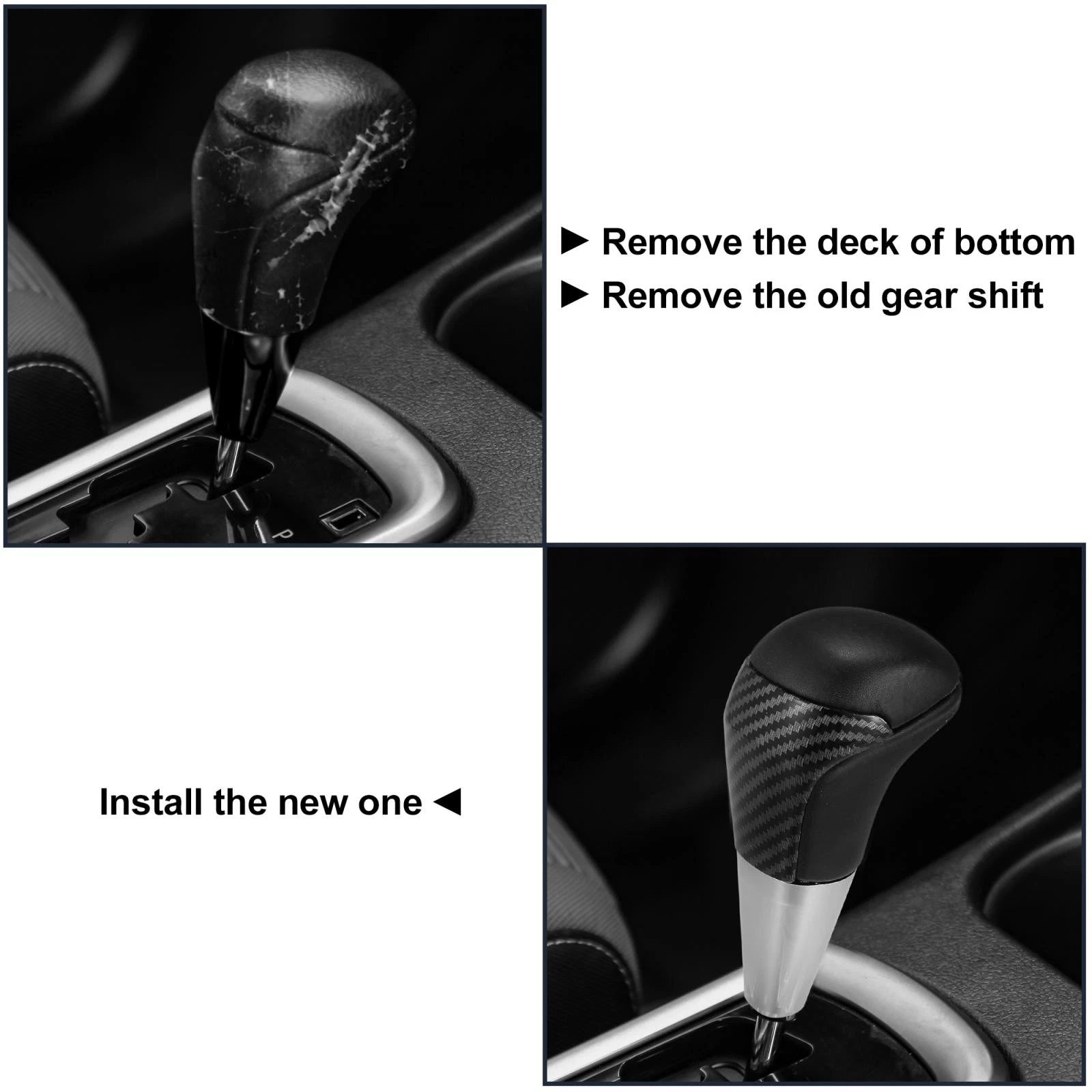 Automatic Gear Shift Knob Carbon Fiber Pattern for Toyota Tundra (2007–2021)