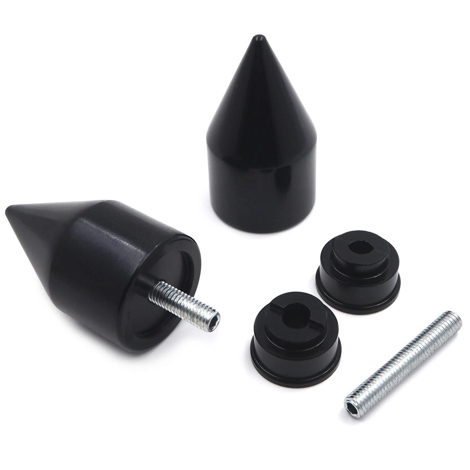 Black Spike Bar Ends for Honda CBR 600RR (2003–2013)
