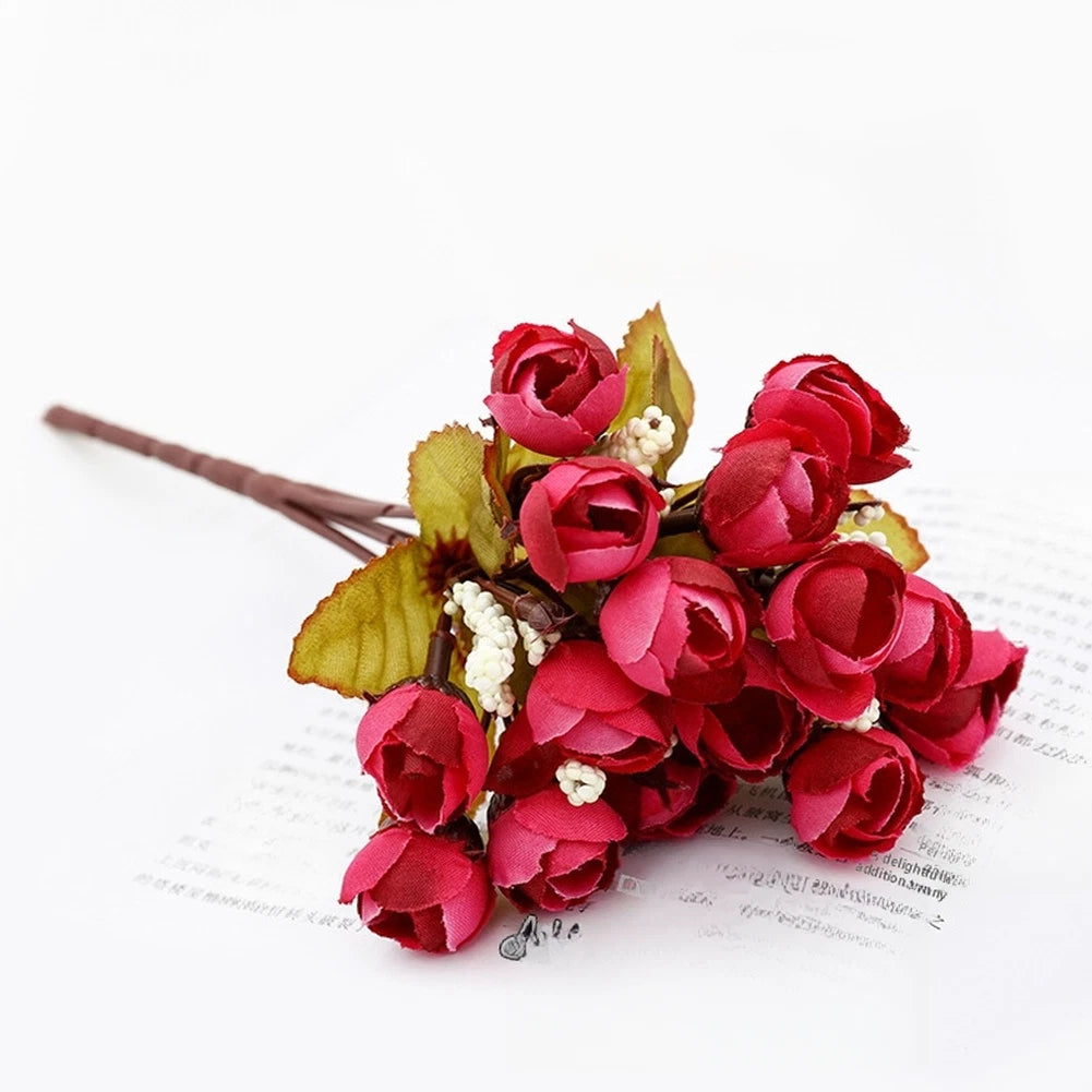 Star Rosebud Bouquet for Indoor Decor (23cm)