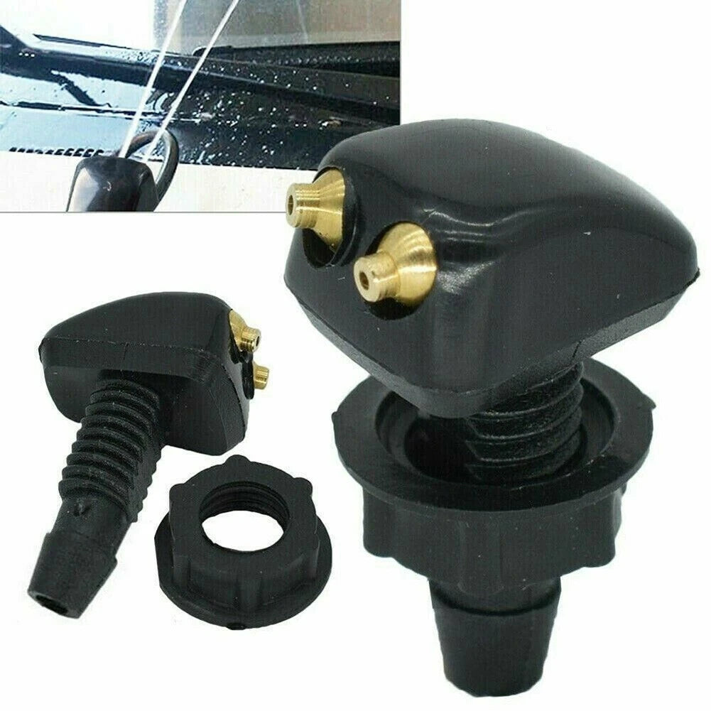 2X Adjustable Water Nozzle Washer for Windshield Wiper