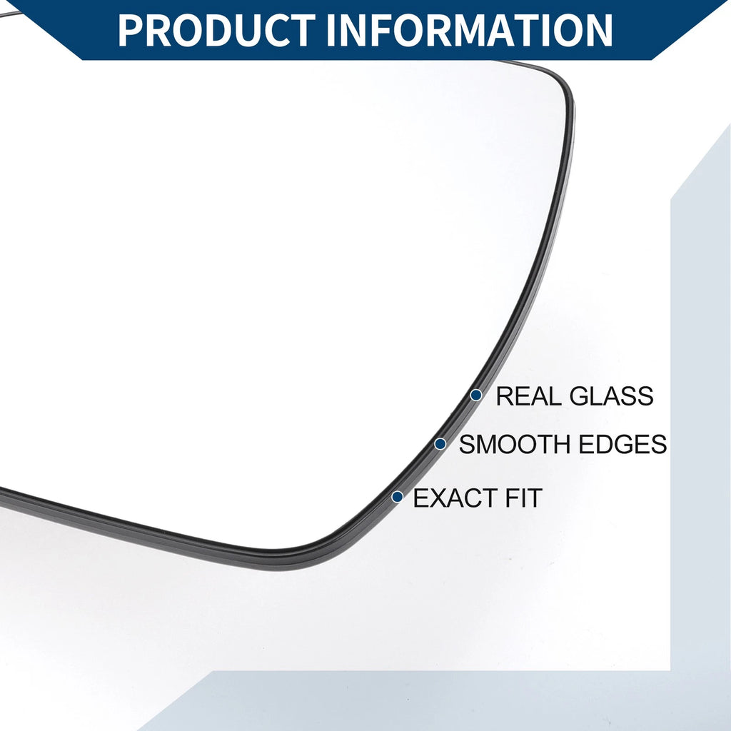 Heated Left Side Mirror Glass Replacement for Toyota Sienna (2011–2019)