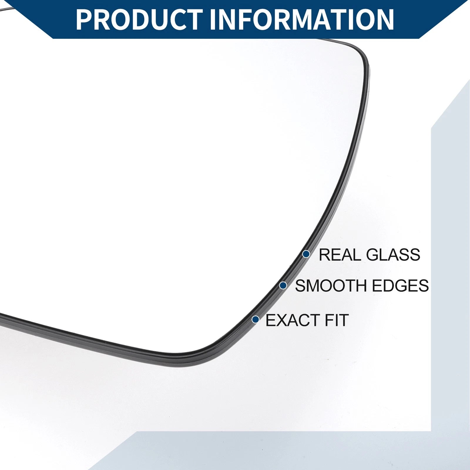 Heated Left Side Mirror Glass Replacement for Toyota Sienna (2011–2019)